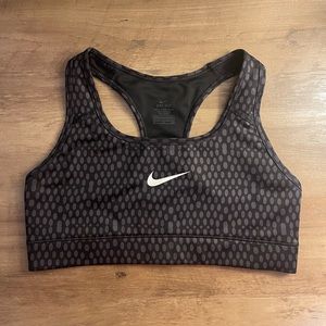 Nike Pro Dri-Fit Racerback Sports Bra with Polka Dots